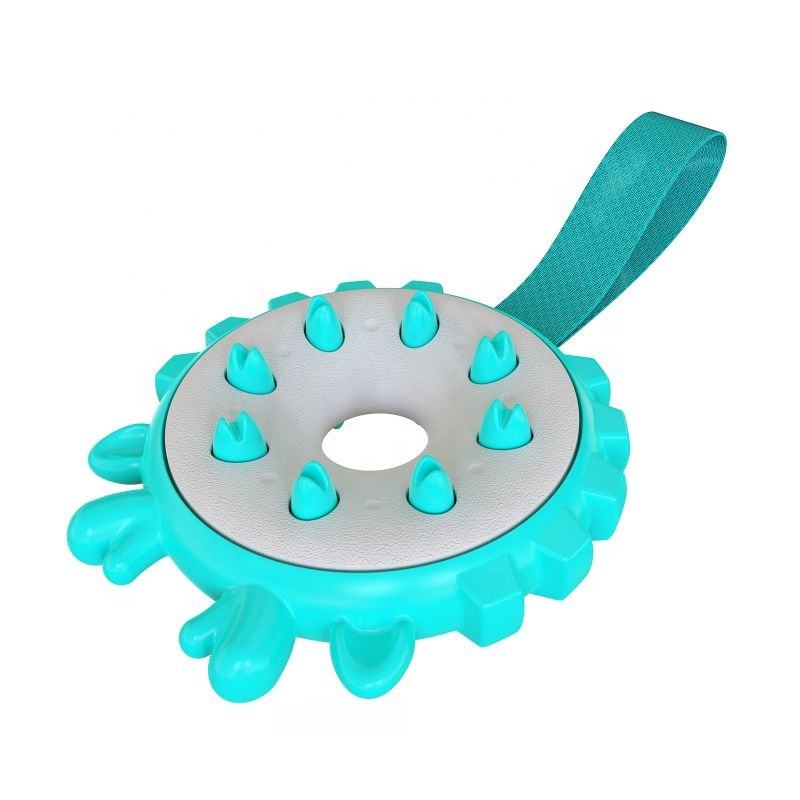Outdoor Durable Pet Flying Disc with High Elasticity for Intensive Fitness Training Natural TPR Floating Dog Play Toy