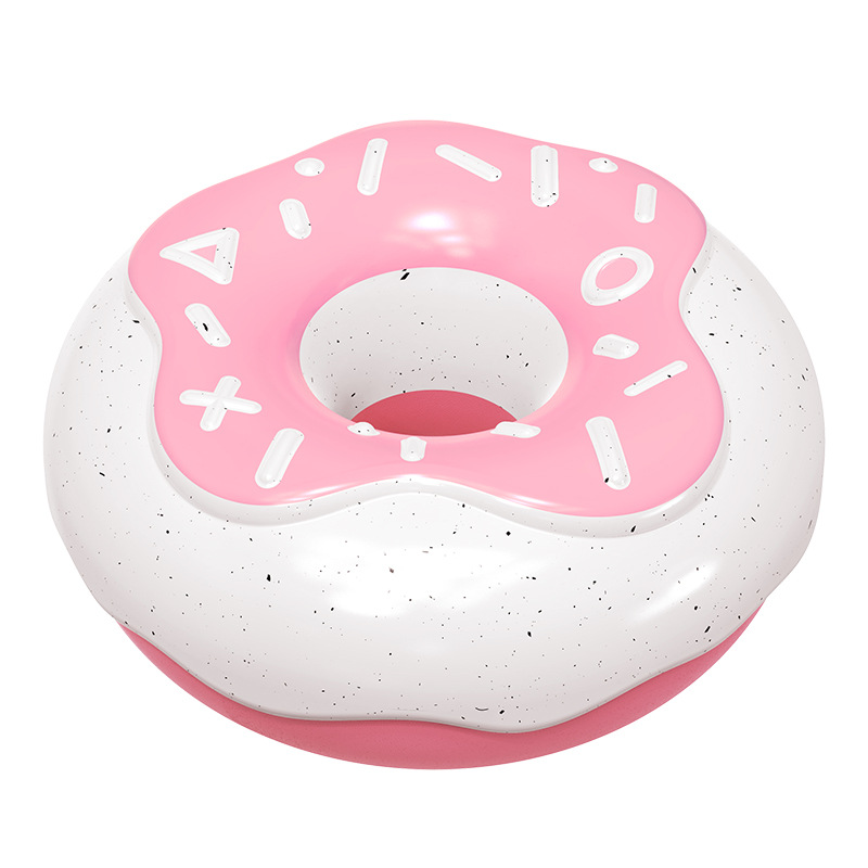Large Dog Squeak Chew Toys Donuts Style Creamy Fragrance Floating Pet Toys for Training Outdoor