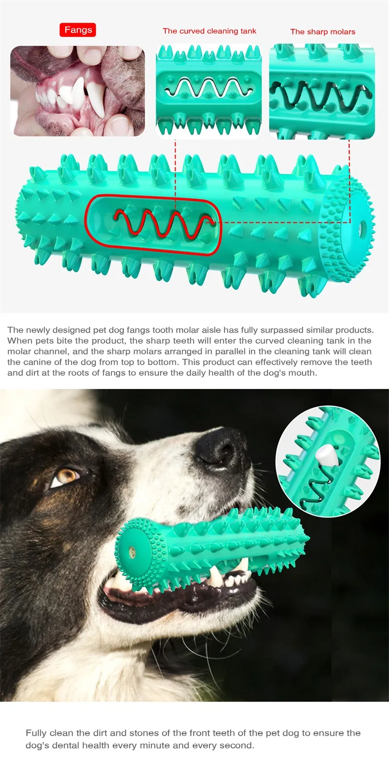 Classic Durable Dog Toothbrush Water Floating Molar Stick Dog Chew Toy Pet Doggy Dental Care Supplies