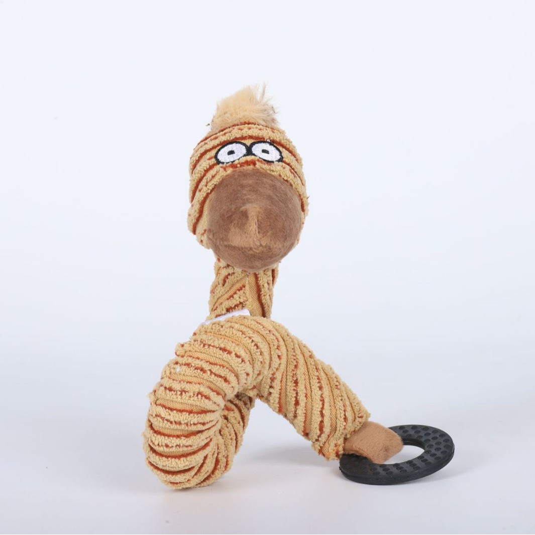Luxury Soft Pet Plush Toy Durable Dog Teeth Grinding Chew Toy Funny Sound Customized Pet Squeaky Toy