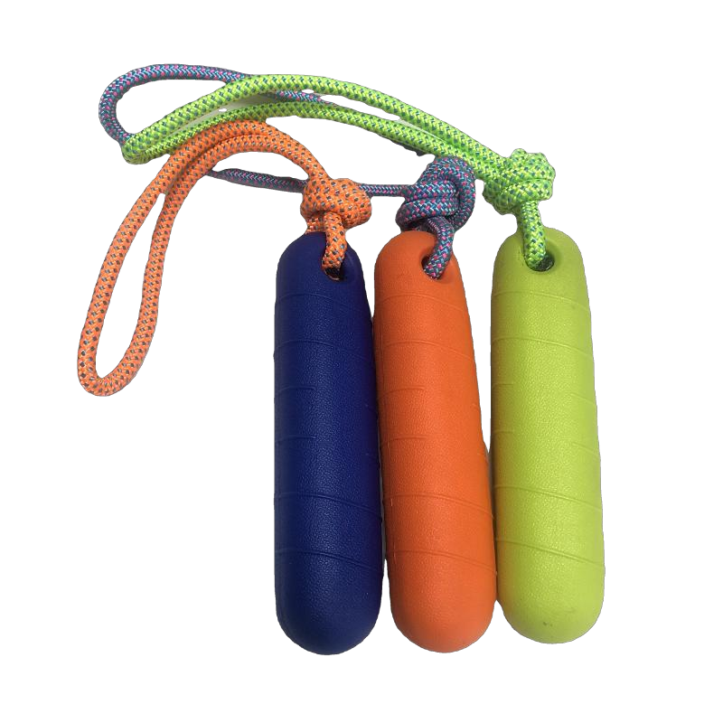 OEM Pet Durable Bite Outdoor Waterproof Beach Water Floating EVA Foam Bumper Interactive Chew Toy Rope Dog Small Training