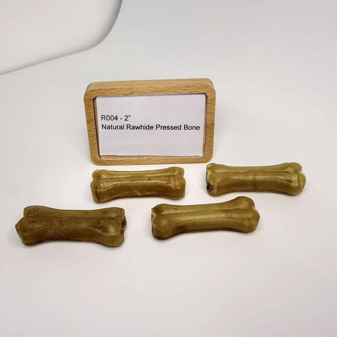 2 Inch Natural Rawhide Pressed Bone Dog Chews
