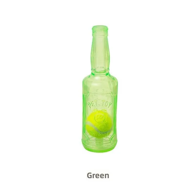 Squeaky Interactive Bottle Pet Toy for Dog Teeth Cleaning and Boredom Relief