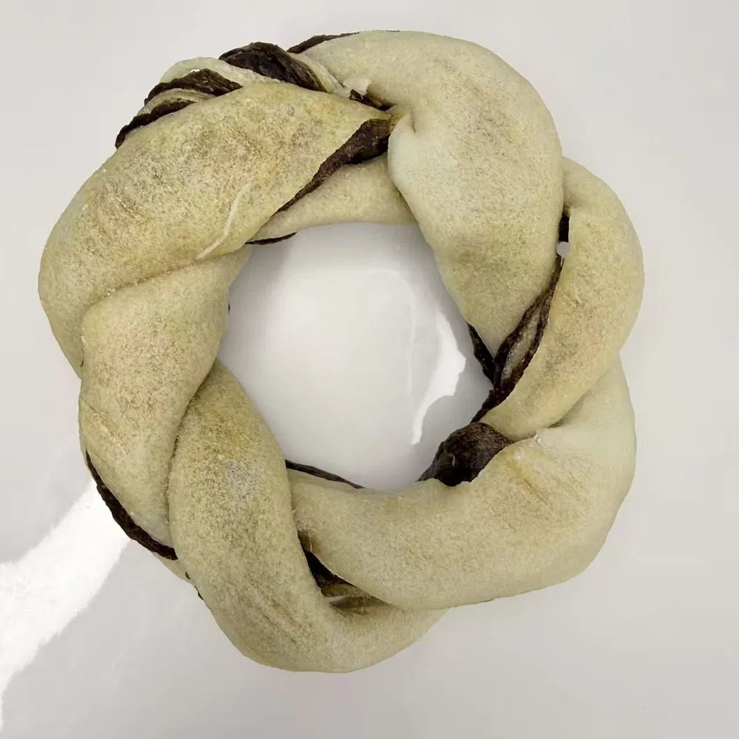 Chicken Wrapped Rawhide Garland Natural Dental Dog Chews