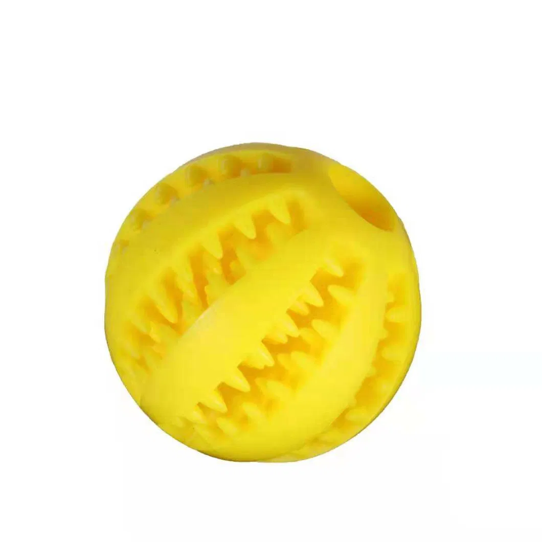 Soft Rubber Pet Toy Dental Toothbrush Cleaning Interactive Toys Rubber Food Feed Ball Dog Ball Dog Chew Toy Interactive Pet Toy