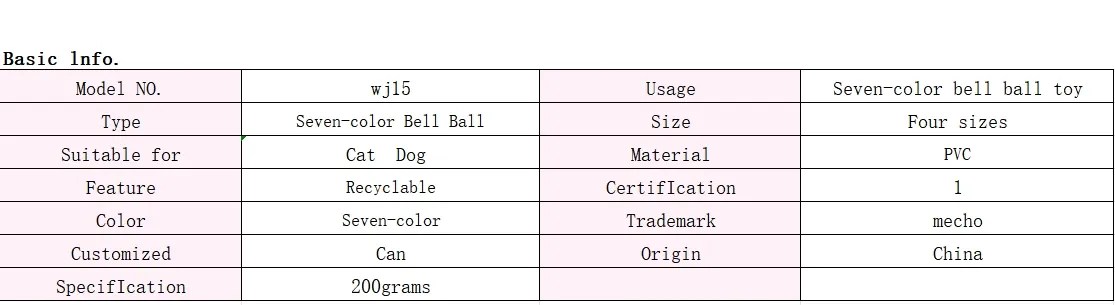 Colorful Bell Ball Small Rubber Braided Ball Puppy Chew Sound Pet Toy Ball Pet Supplies