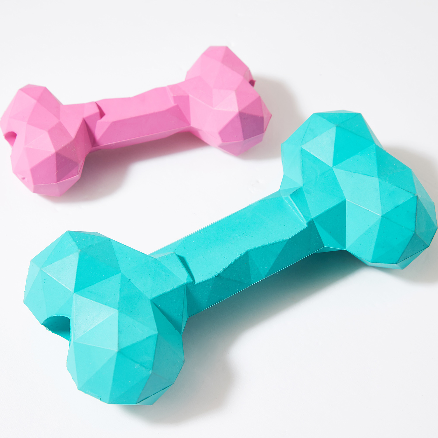 PAKEWAY Pet Supplies Natural Rubber Stock Bones Pet Dog Chew Toy Bite Resistant