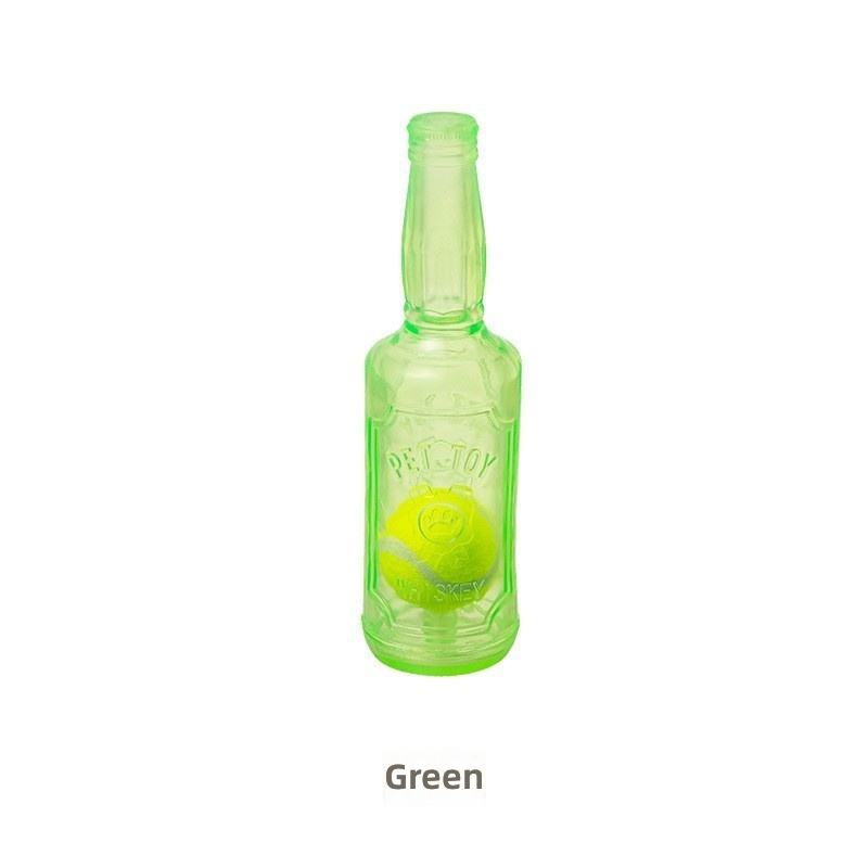 Squeaky Interactive Bottle Pet Toy for Dog Teeth Cleaning and Boredom Relief