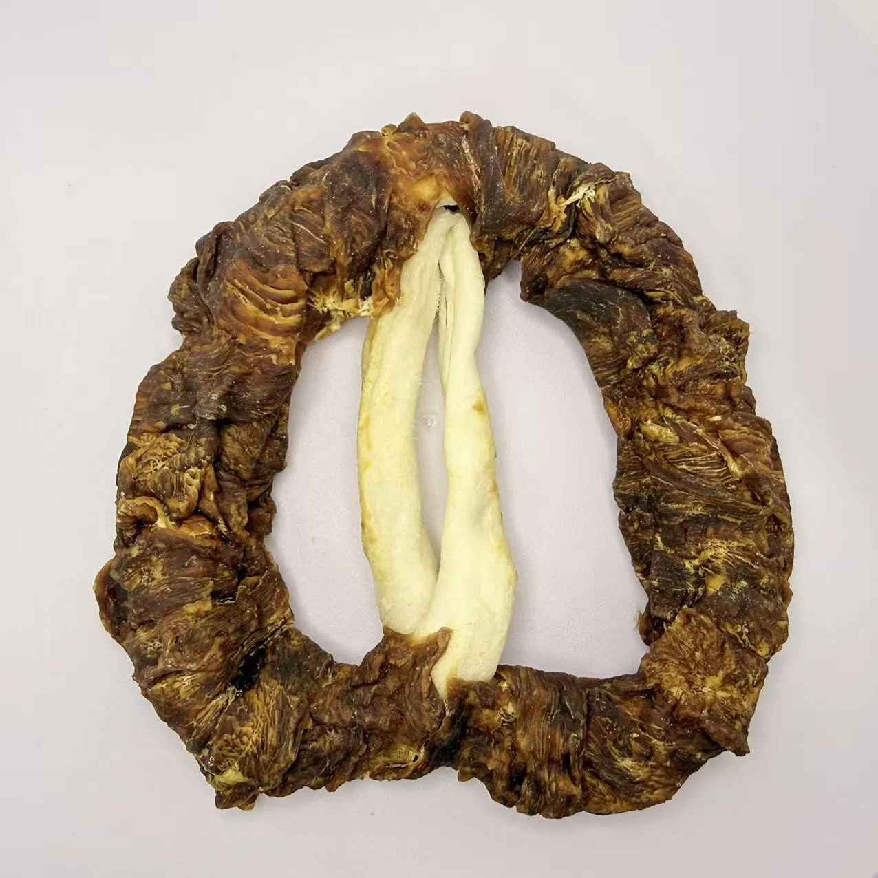 5 Inch Duck Wraps Rawhide Pretzel Natural Dog Chews