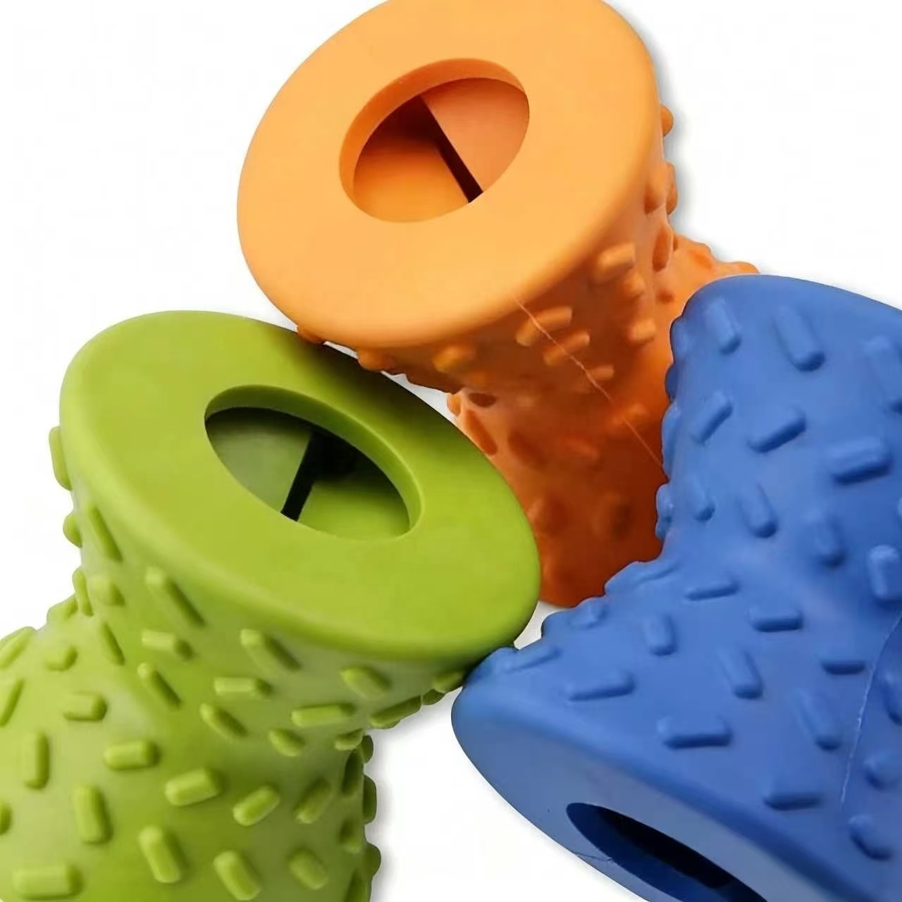 Multi Color Optional Rubber Pet Leak Food Device Chew Resistant Molar Teeth Clean Outdoor Interactive Training Rubber Dog Toys