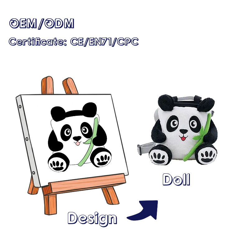Custom Climbing Chalkbag Animal Plush Toy Stuffed Customized Animal Shaped Plush Cute Chalkbag