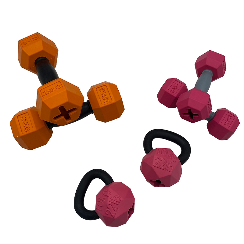 2025 New Eco-Friendly Indestructible Dog Toy Dumbbell Interactive Chew Rubber Fitness Toy for Dogs Daily Use