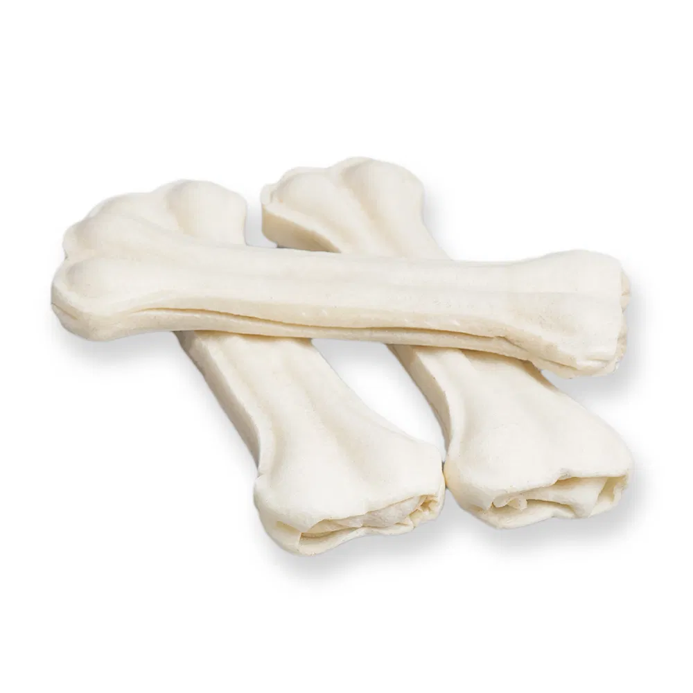 8 Inches 10 Inches Natural Bleached Retriver Rawhide Roll Dog Chews
