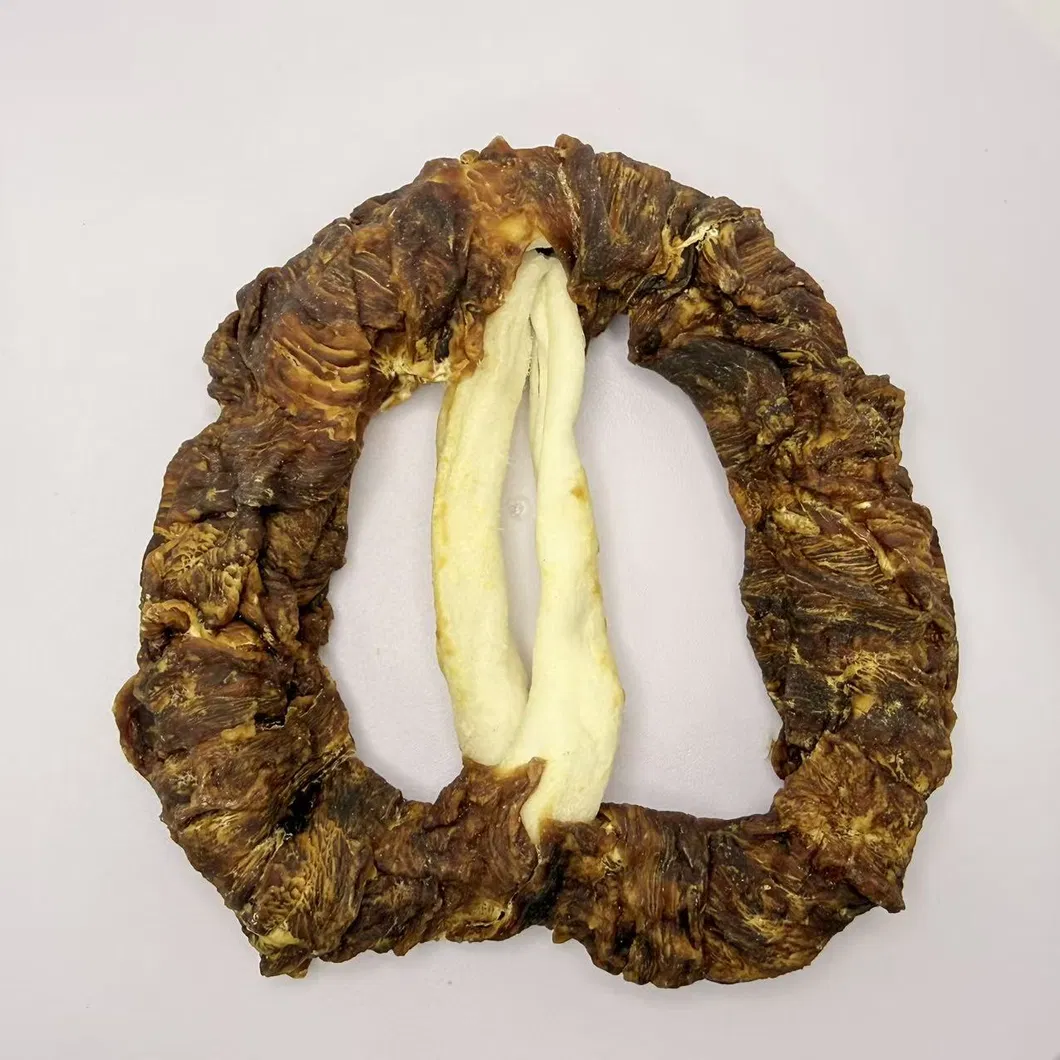 5 Inch Duck Wraps Rawhide Pretzel Natural Dog Chews