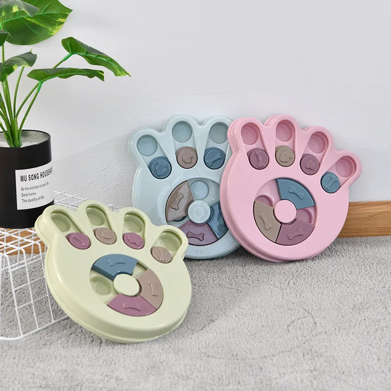 Dog Paw Shape Puzzle Smart Feeding Toys