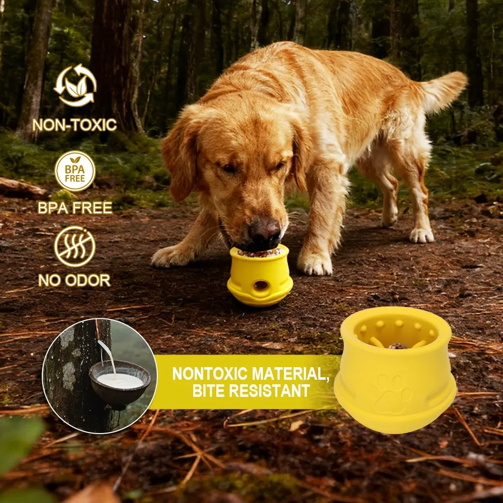 Custom Natural Rubber Chew Toy for Puppies Indestructible Slow Feeder Play Toy