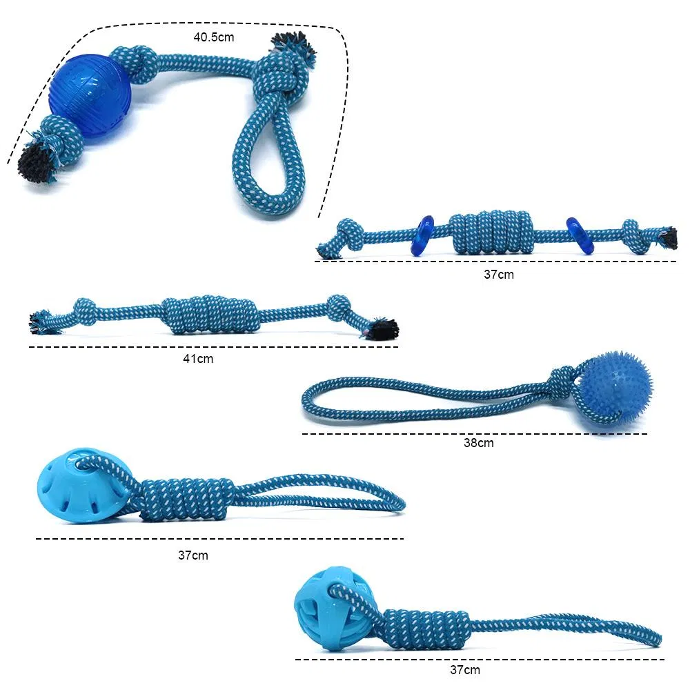 Durable Cotton Rope Dog Toys 10 Pack Gift Set Free Assortment Pet Chew Toy