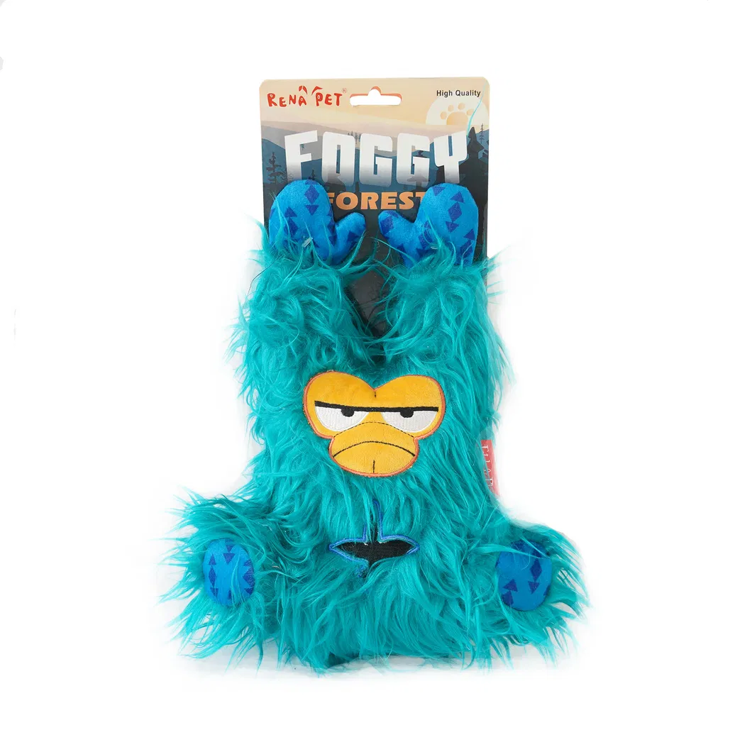Customized Little Monster Gorilla Shape Plush Toys, Dog Cat Molar Dental Toys, Dog Squeaky Toys