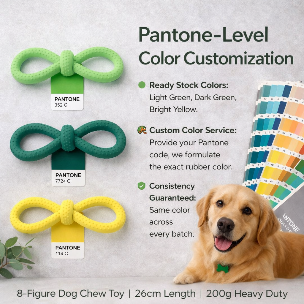 Rubber 8 Figure Teeth Cleaning Dog Dental Chew Toy Rubber Dog Chew Toy 8 Figure Dog Chew Toy