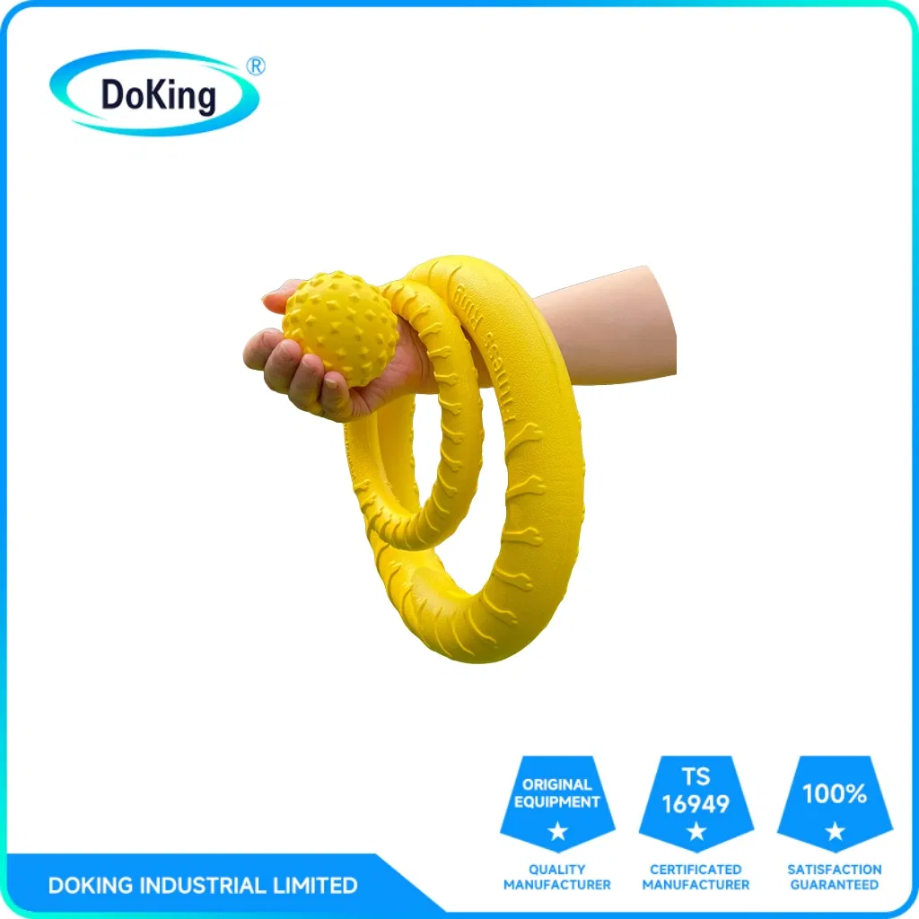 EVA Dog Pull Ring Tug Toy Environmental Protection Tough Bite Game Outdoor