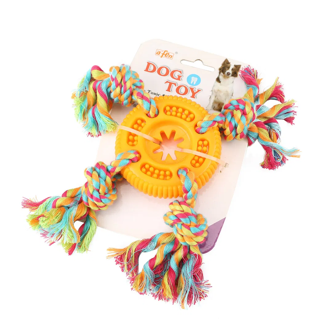 Indestructible Rubber Squeaky Dental Care Pet Toys