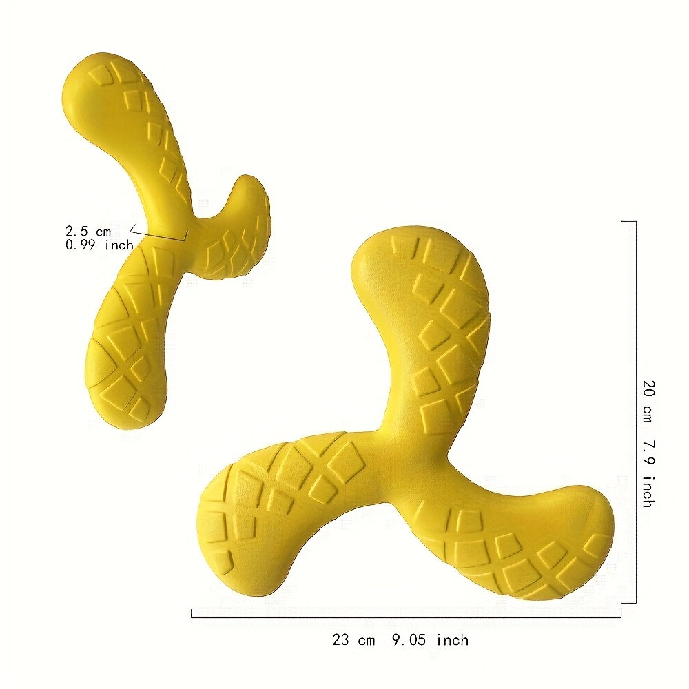 Durable Dog Ball Triangle Dart EVA Floating Bite Resistant Chew Toy for Puppies &amp; Pets Outdoor Use