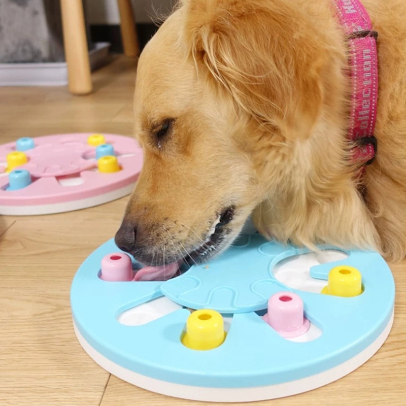 Plastic Dog Puzzle Toy Gray Design