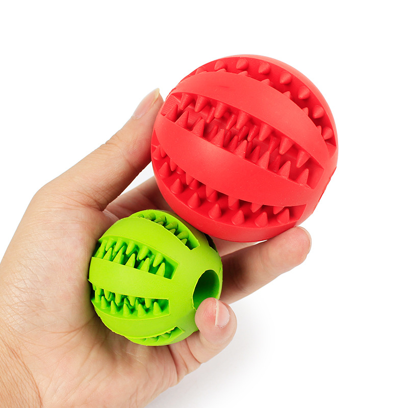 New Style Milk-Scented Watermelon-Shaped Rubber Chew Toy Ball for Dogs Teeth Cleaning-Wholesale Available