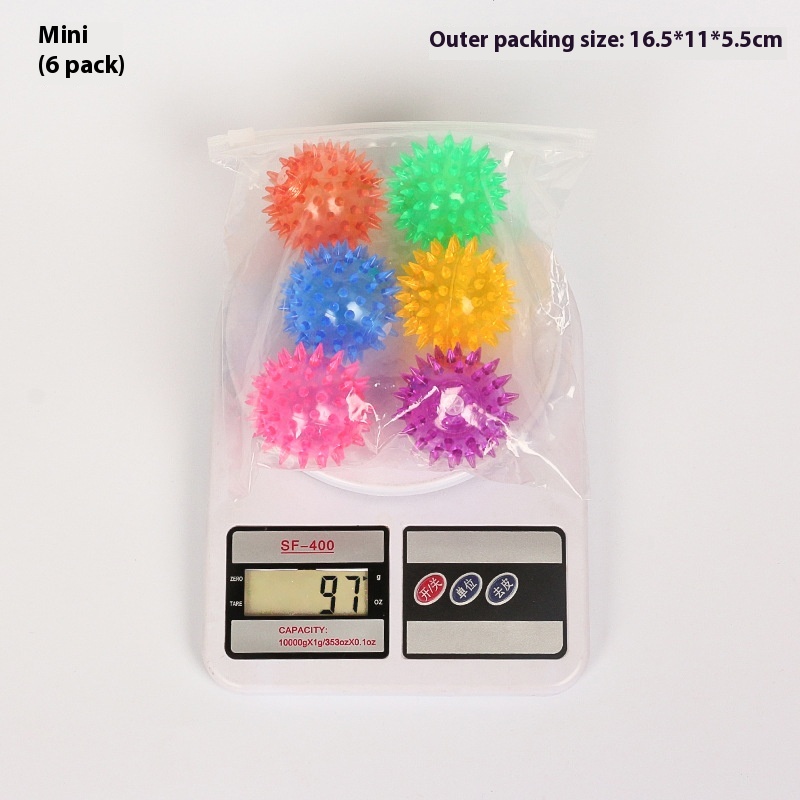 High Elastic TPR Eco-Friendly Dog Toy Ball Squeaky Cross-Border Pet Squeak Toy Pointed Punch Floating Water Bite Toothcleaning