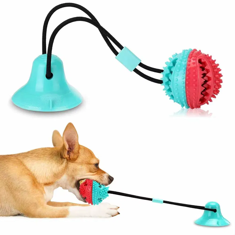TPR Material Chew Rope with Puzzle Treat Food Dispensing Balls Dog Toy