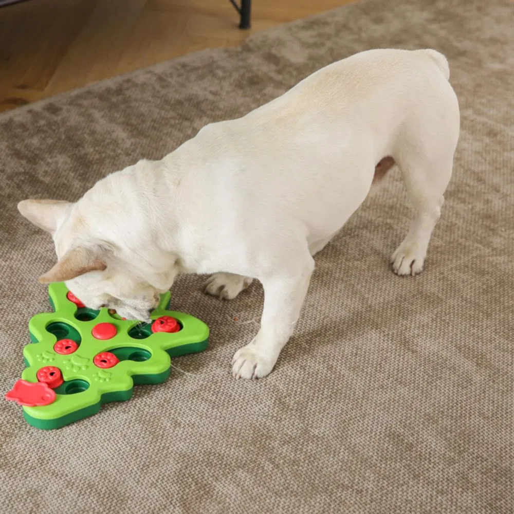 Petstar Pet Iq Training Christmas Tree Toys Pet Dog Slow Feeding Food Puzzle Toys