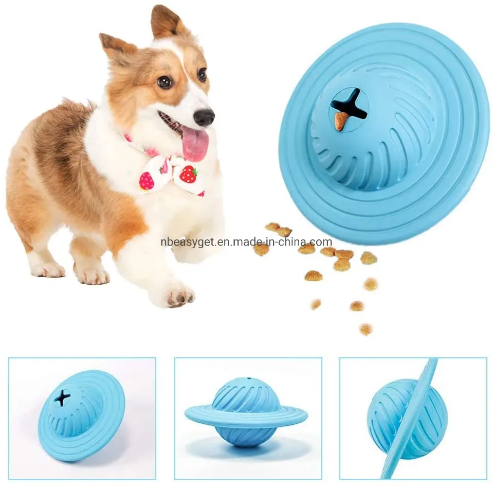 Dog Treat Ball Iq Interactive Food Dispensing Puzzle Toy Chasing Chewing ESG12390