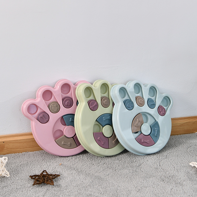 Dog Paw Shape Puzzle Smart Feeding Toys