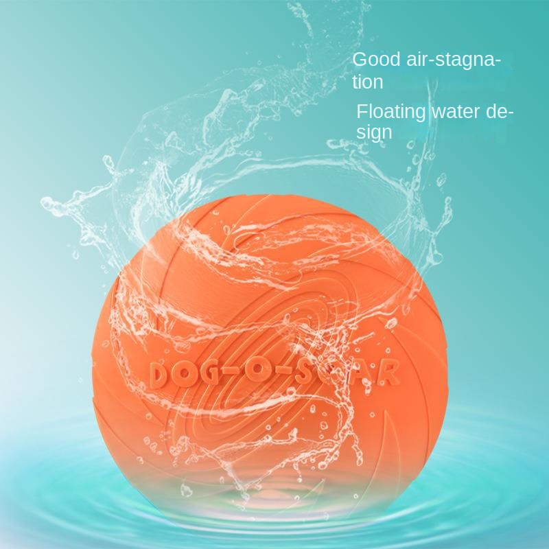 Eco-Friendly Interactive Pet Toy Silicone Dog Biteflying Disc Resistant Floating Training Throwing Toy