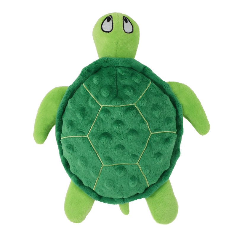 Wholesale New Design Turtle Shape Squeaky Dog Toy for Small Medium and Large Dog Plush Tortoise Squeaky Dog Chew Toys