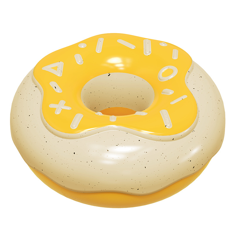 Large Dog Squeak Chew Toys Donuts Style Creamy Fragrance Floating Pet Toys for Training Outdoor