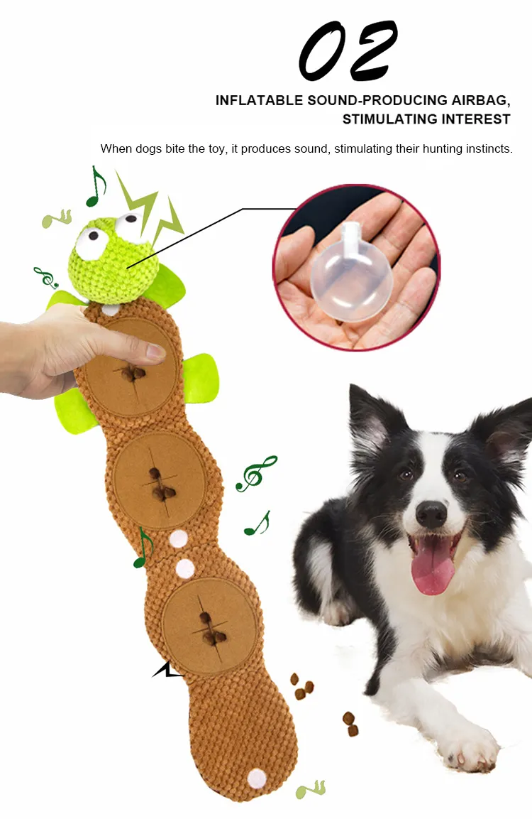 Wholesale Dog Squeaky Pet Slow Feeder Food Chew Puppy Puzzle Toy