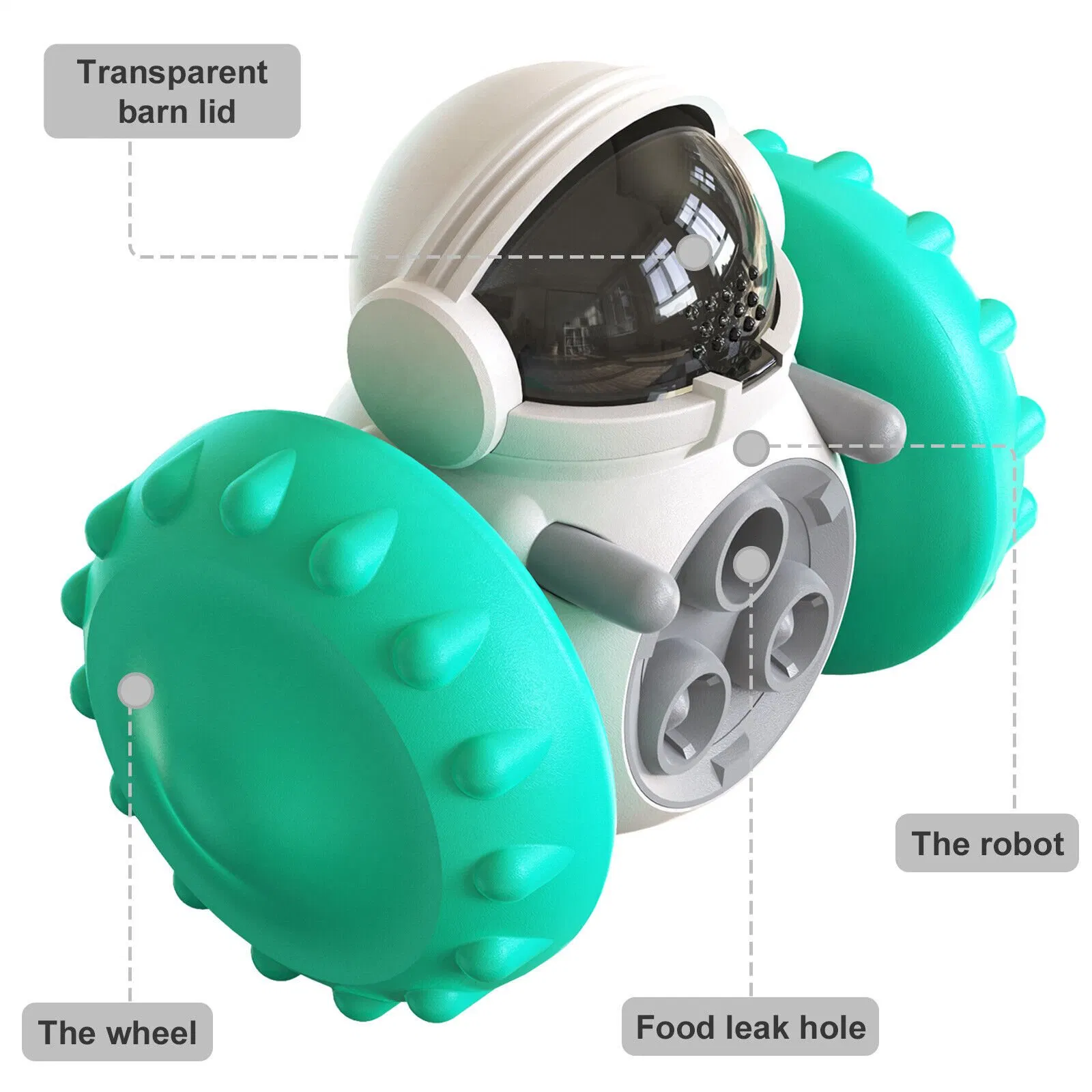 Wholesale Pet Food Dispensing Tumbler Ball Dogs Puzzle Feeder Interactive Toys