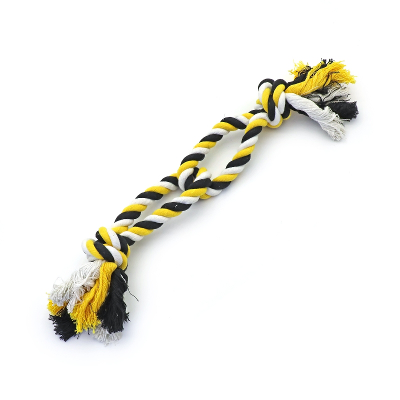 Knotty &amp; Nice Rope Dog Toy with Thick Cotton for Dental Plaque Removal