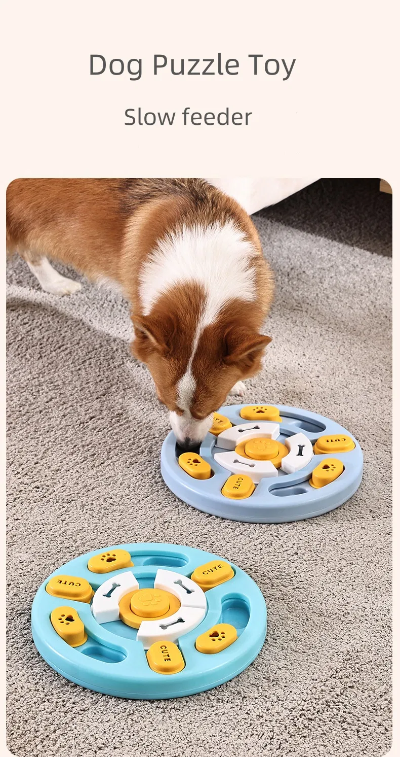 Mentally Stimulating Interactive Dog Puzzle Toy Slow Feeder