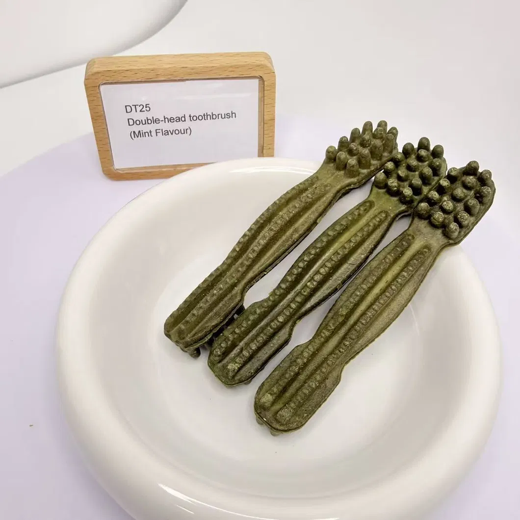 Double-Head Toothbrush Mint Flavour Natural Dog Chews