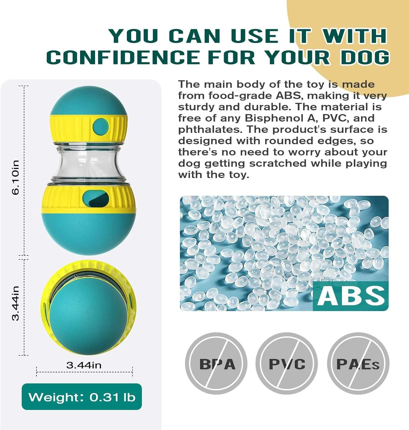 Smart Dog Products Pet Toy Novelties Digestion-Improving Dog Food Dispenser Treat Dispensing Dog Puzzle Balls
