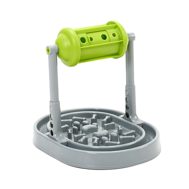 Pet Dog Cat Adjustable Interactive Roller Slow Feeder Dispensing Treat Toy