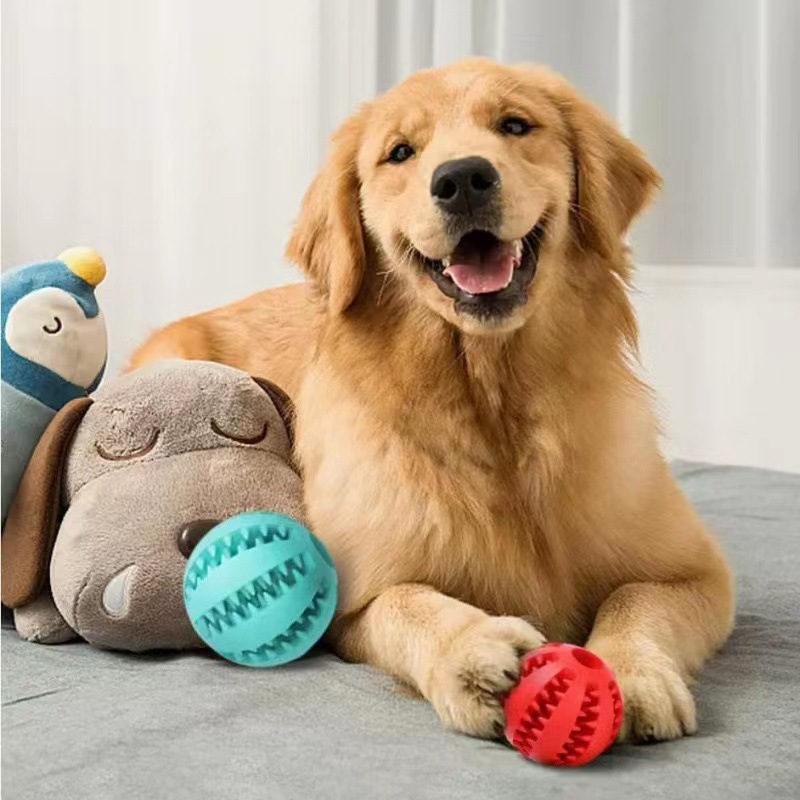 Eco-friendly Dog Tug-of-War Ball Toy with Teeth Cleaning &amp; Grinding Features TPR Material for Medium/Large Dogs