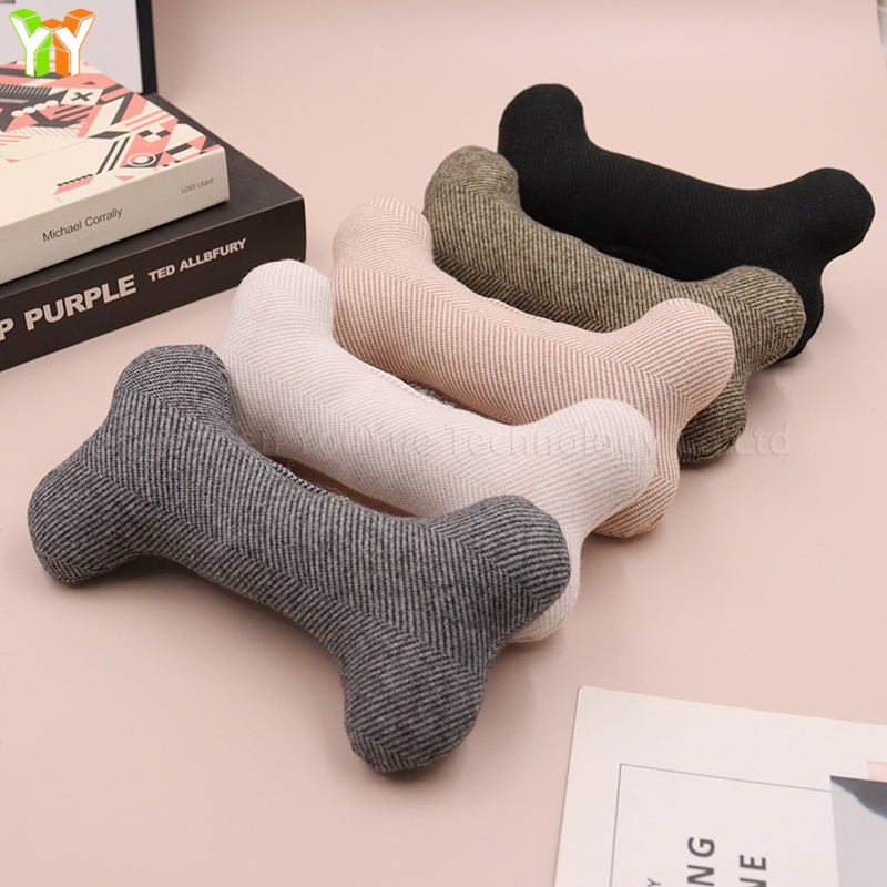 YY Stocked Durable Plush Dog Bone Toy Soft Fabric Dog Chew Toy with Training Features Outdoor Pet Products Gift