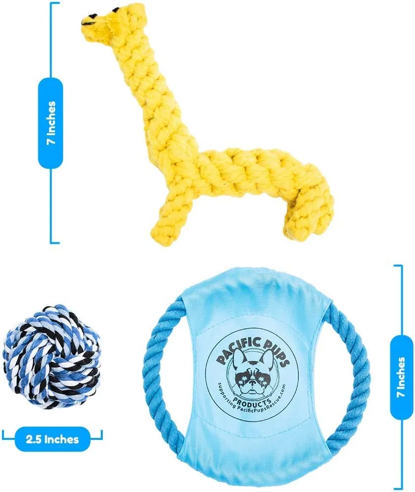 Dog Rope Toys for Aggressive Chewers - Set of 11 Heavy Duty Dental Dog Chew Toys