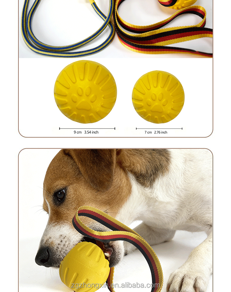 EVA Foam Dog Toy Interactive Chew Ball Indestructible Pet Supplies Training Exercise Toy for Medium Large Dogs