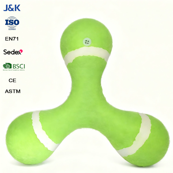 JK Durable Soft Rubber Training Chew Ball Interactive Sport Toy for Dogs-Fun Feeding Made in China