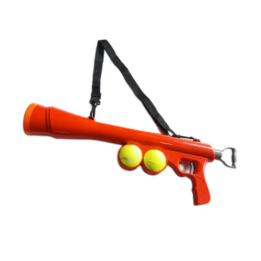 Tennis Ball Launcher Dog Toy with Strap for Outdoor Interactive Play
