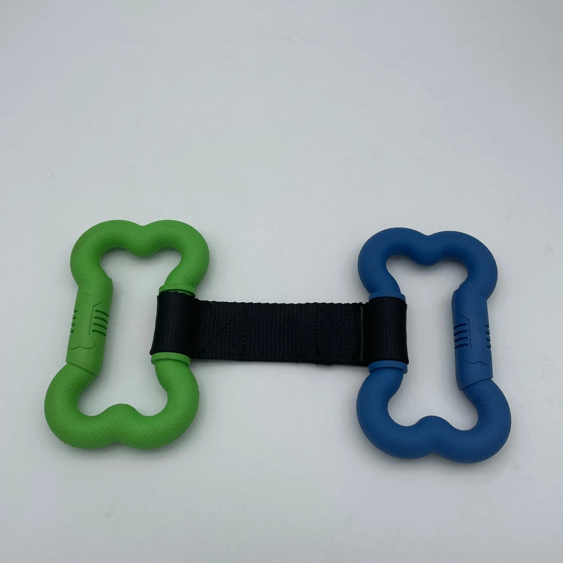 Newest Design Natural Rubber Bone Type Vocal Cord Dog Chews for Pet Playing